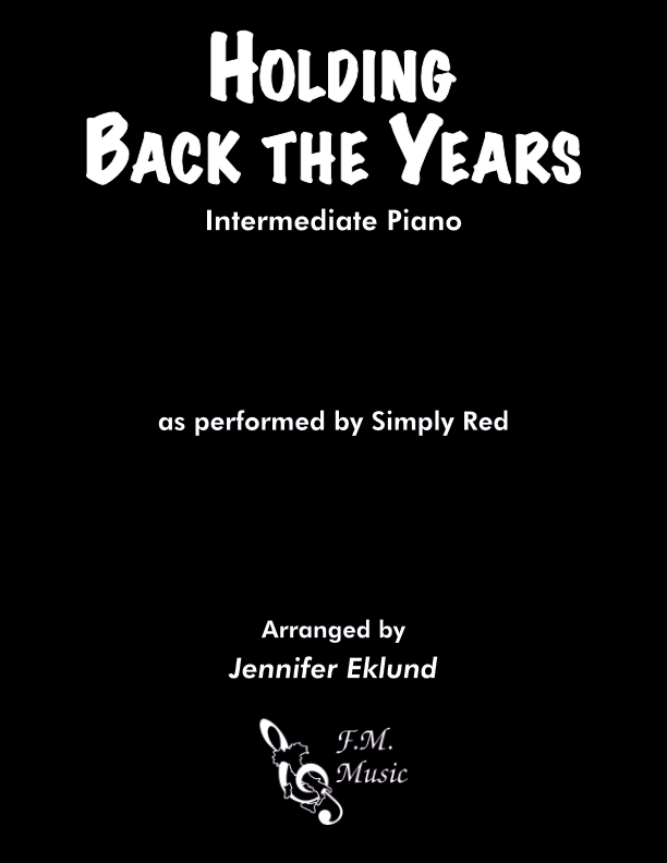 Holding back the years intermediate piano by simply red f m sheet